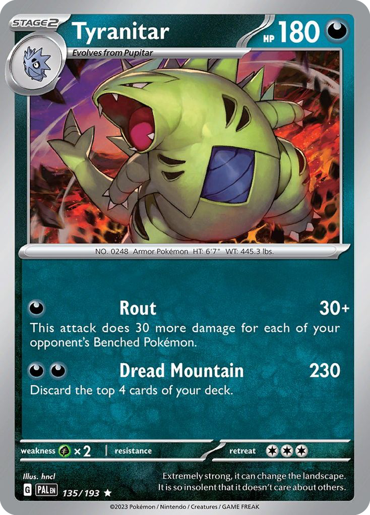 Tyranitar - 135/193 - Rare ESPAÑOL