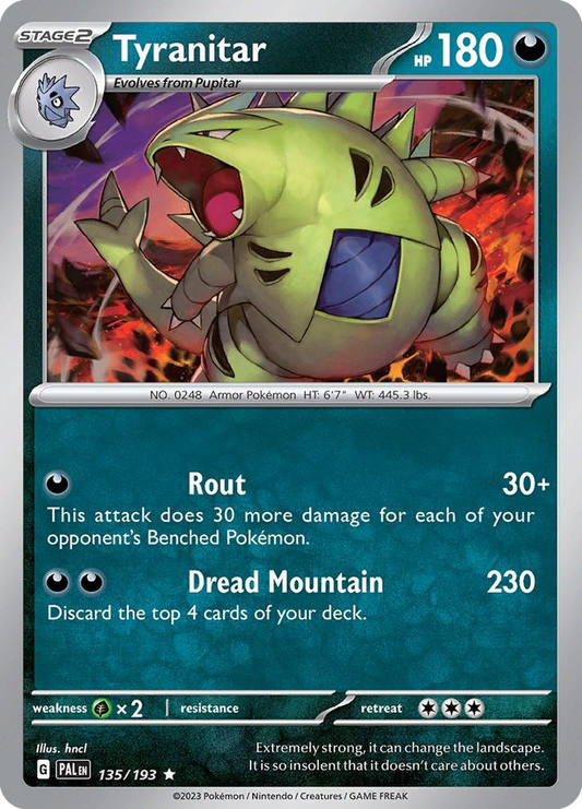 Tyranitar - 135/193 - Rare ESPAÑOL