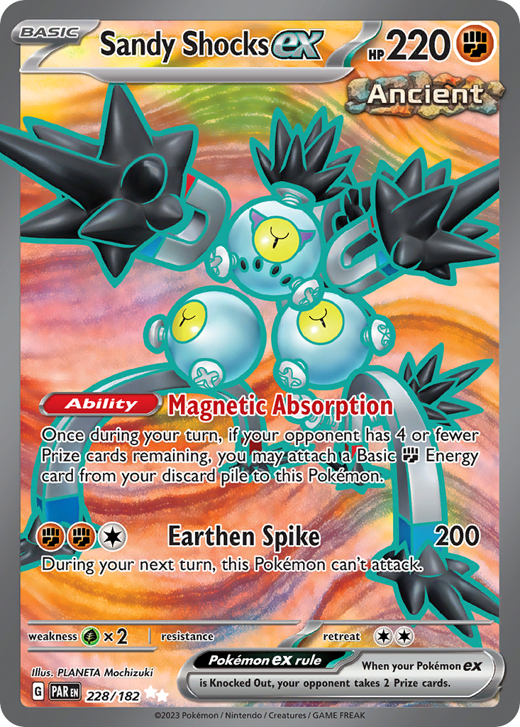 Sandy Shocks ex - 228/182 - Full Art Rare PORTUGUES