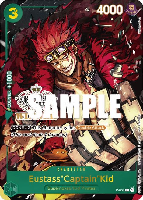 Eustass"Captain"Kid - P-003 Winner Card