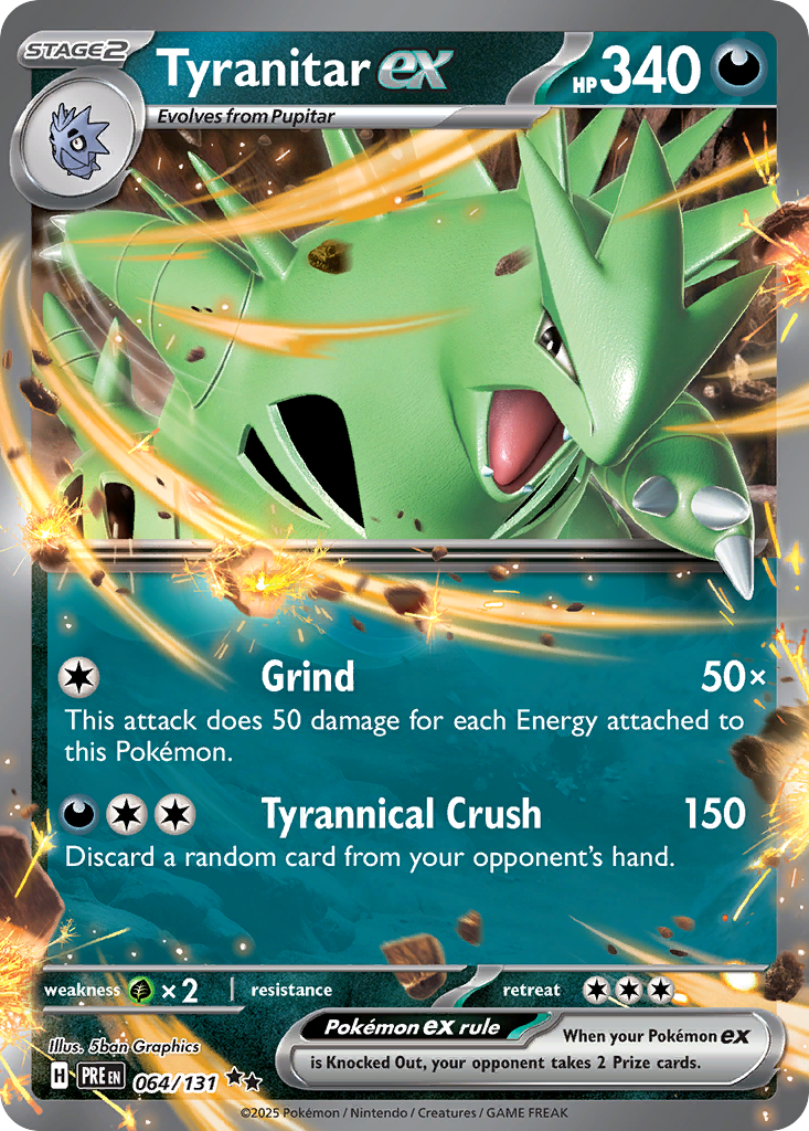 Tyranitar Ex - PRE 064/131 - Español