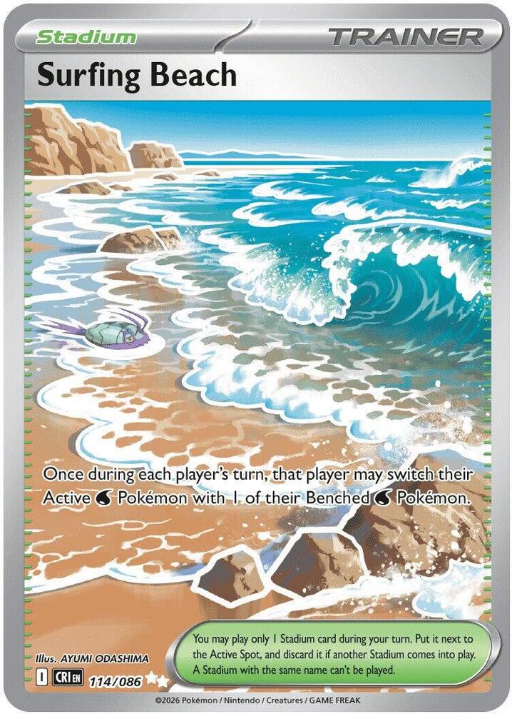 Surfing Beach - 114/086 / Ultra Rare