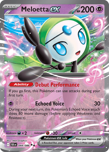 BLK - 44 - Meloetta ex - Double Rare