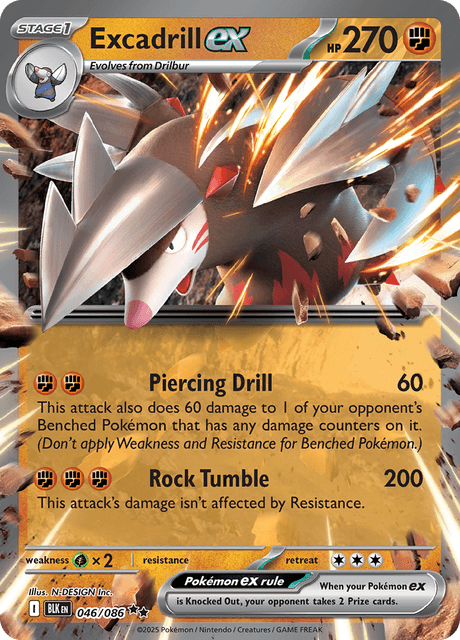 BLK - 46 - Excadrill ex - Double Rare