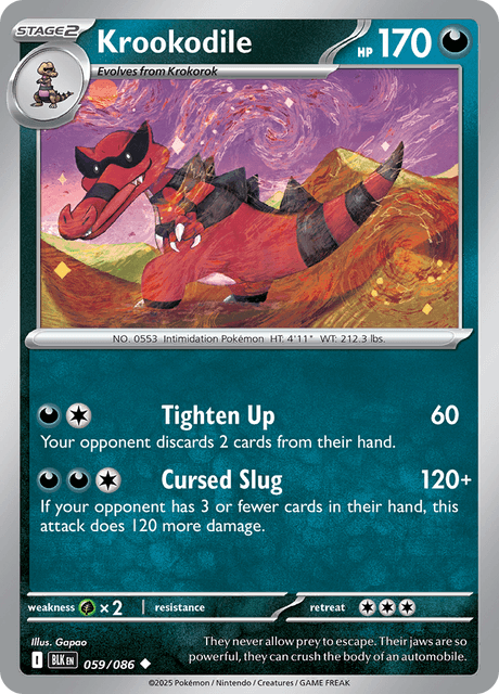 BLK - 59 - Krookodile - Uncommon