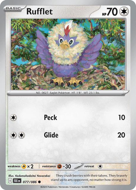 BLK - 77 - Rufflet - Common