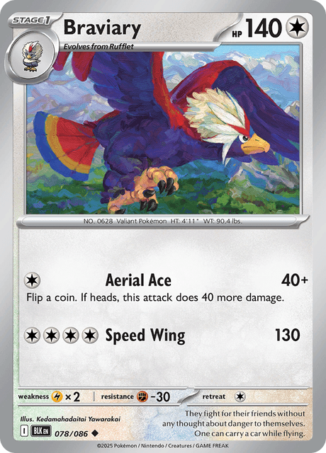 BLK - 78 - Braviary - Uncommon
