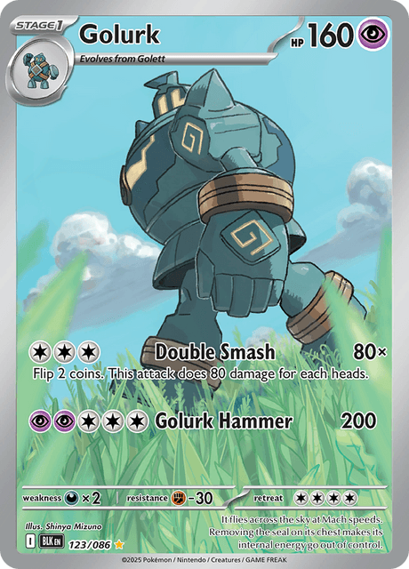 BLK - 123 - Golurk - Art Rare