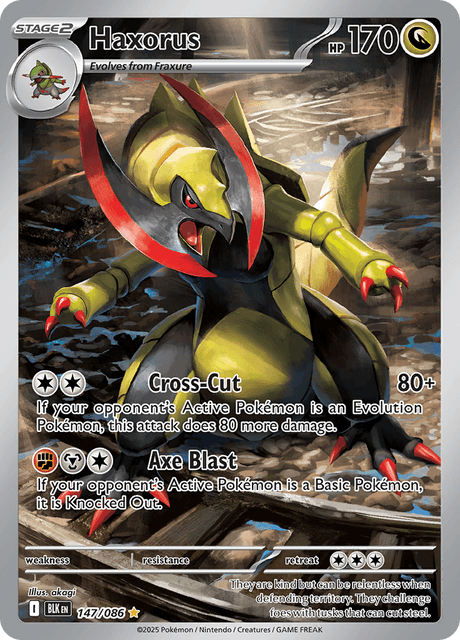 BLK - 147 - Haxorus - Art Rare