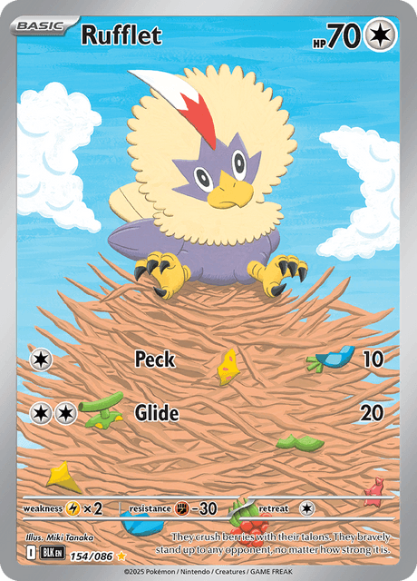 BLK - 154 - Rufflet - Art Rare