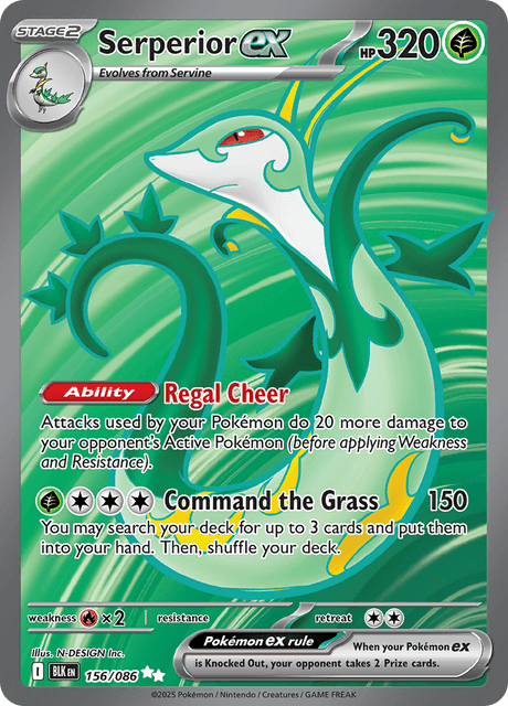 BLK - 156 - Serperior ex - Ultra Rare
