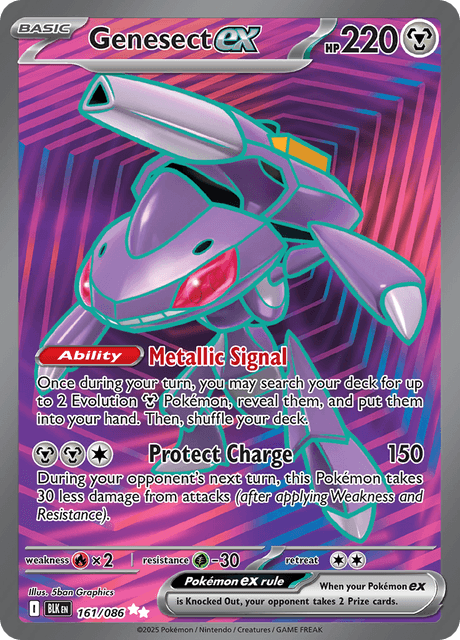 BLK - 161 - Genesect ex - Ultra Rare