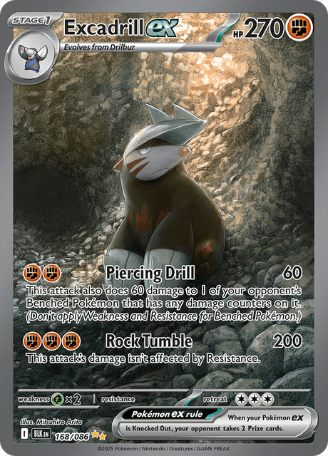 BLK - 168 - Excadrill ex - Special Art Rare