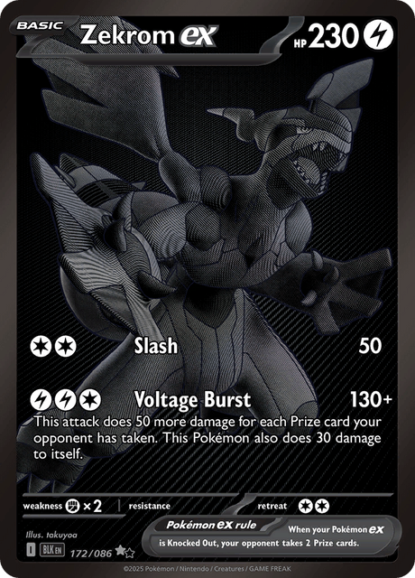 BLK - 172 - Zekrom ex - Secret Rare