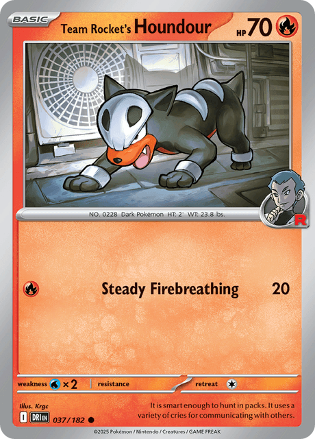 DRI - 37 - Team Rocket's Houndour - RBasic
