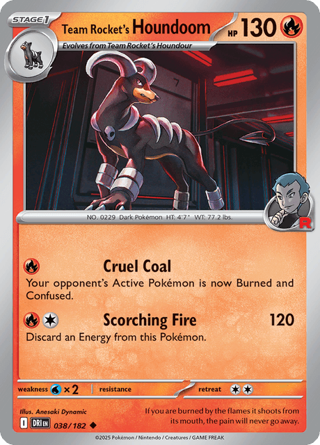 DRI - 38 - Team Rocket's Houndoom - RStage 1
