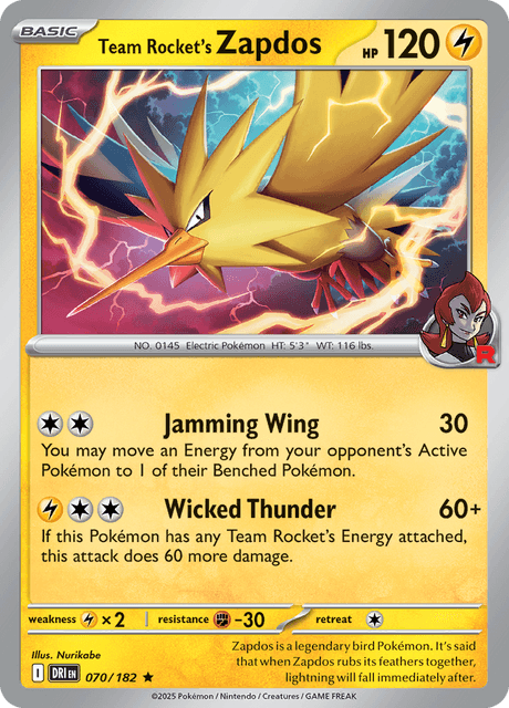 DRI - 70 - Team Rocket's Zapdos - LBasic