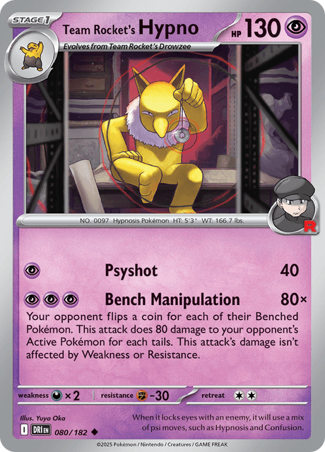 DRI - 80 - Team Rocket's Hypno - PStage 1