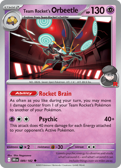 DRI - 89 - Team Rocket's Orbeetle - PStage 2