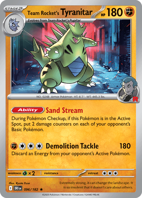 DRI - 96 - Team Rocket's Tyranitar - FStage 2