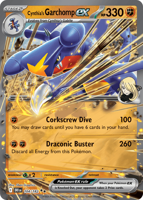 DRI - 104 - Cynthia's Garchomp ex - FStage 2