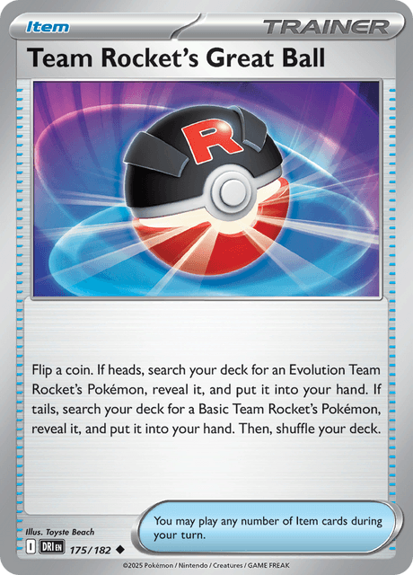 DRI - 175 - Team Rocket's Great Ball - Uncommon