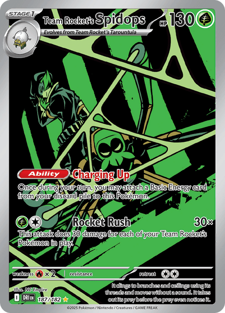 DRI - 187 - Team Rocket's Spidops - Art Rare
