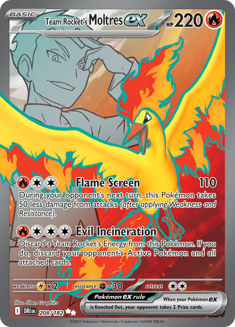 DRI - 208 - Team Rocket's Moltres ex