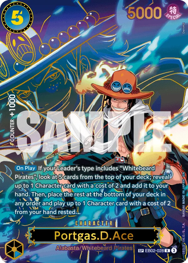 EB02-028 - Portgas.D.Ace - Character - Special Card