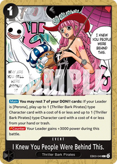 EB03-049 - I Knew You People Were Behind This. - Event - Common - $0.08