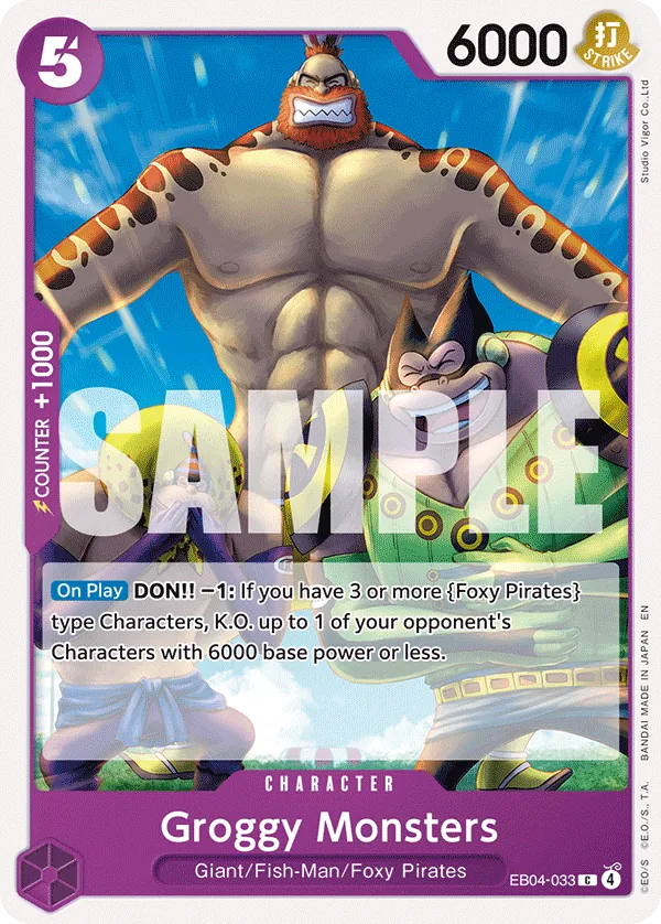 Grogey Character EB04-033 - Groggy Monsters - Character - โ MetaGaming