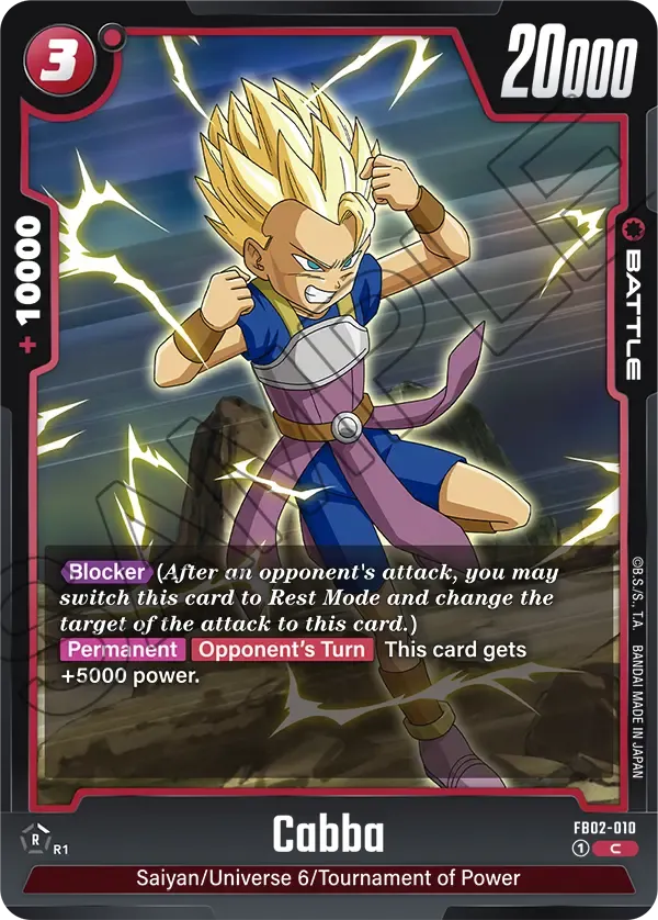 FB02-010 - Cabba - Battle