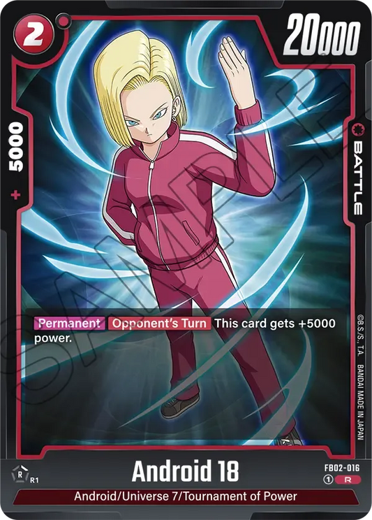 FB02-016 - Android 18 - Battle
