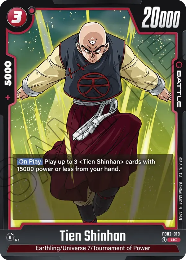 FB02-019 - Tien Shinhan - Battle
