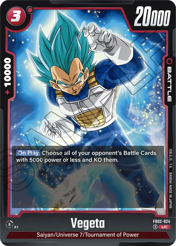 FB02-024 - Vegeta - Battle