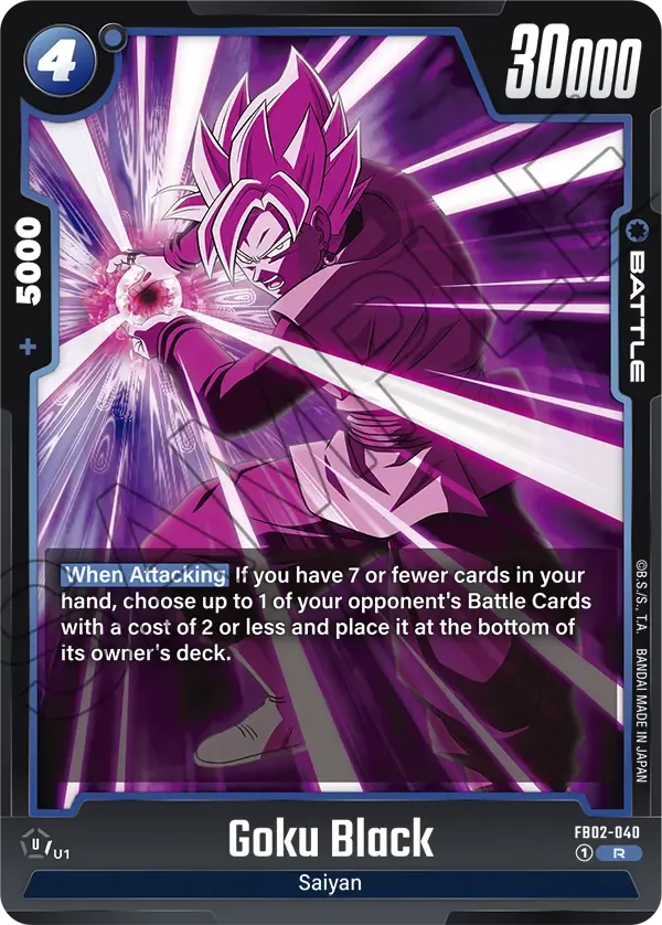 FB02-040 - Goku Black - Battle