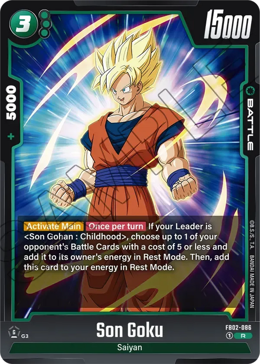FB02-086 - Son Goku - Battle