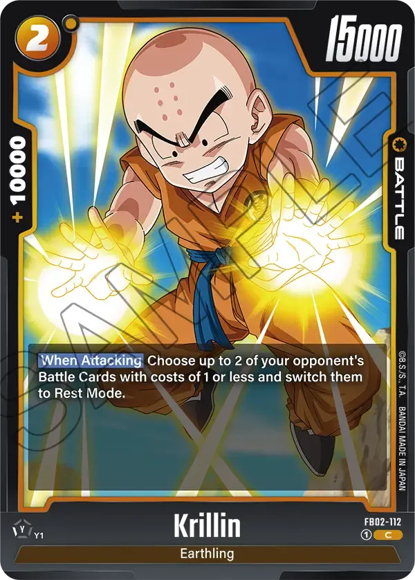 FB02-112 - Krillin - Battle