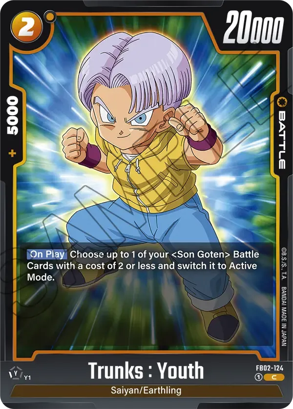 FB02-124 - Trunks : Youth - Battle