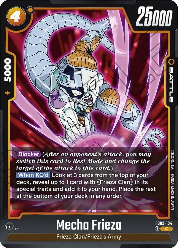 FB02-134 - Mecha Frieza - Battle
