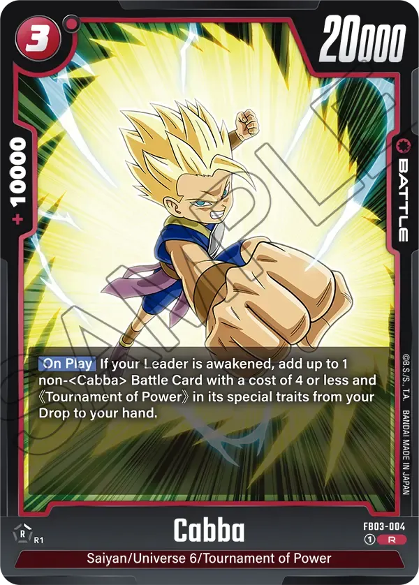 FB03-004 - Cabba - Battle