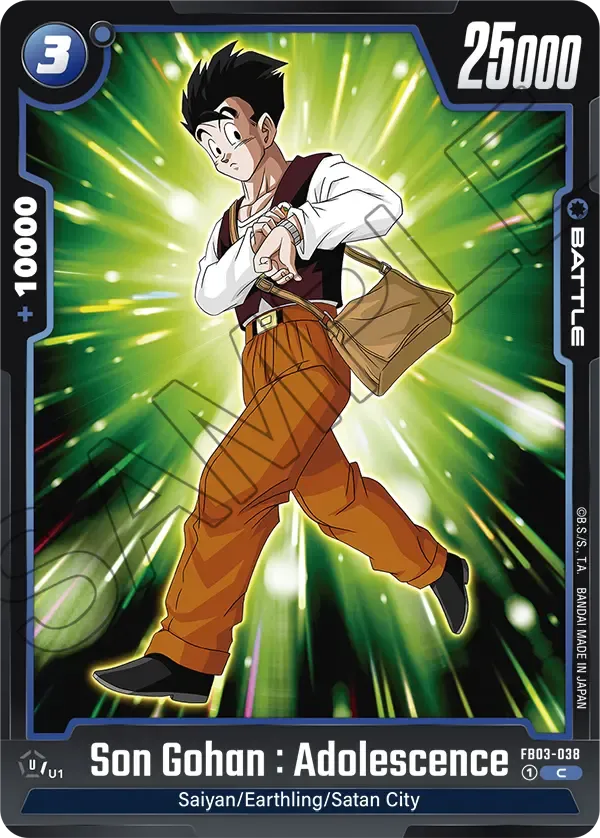 FB03-038 - Son Gohan : Adolescence - Battle