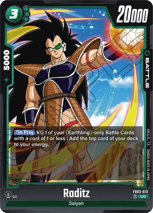 FB03-073 - Raditz - Battle