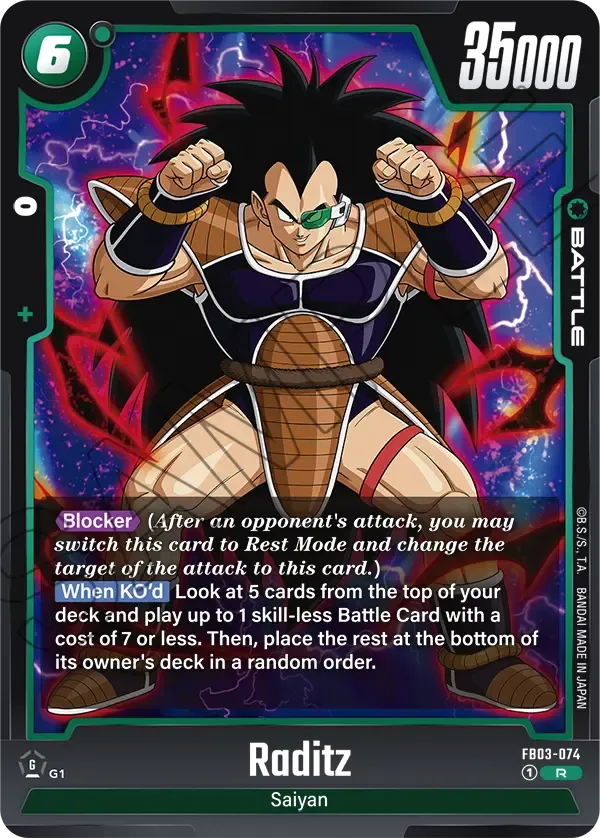 FB03-074 - Raditz - Battle