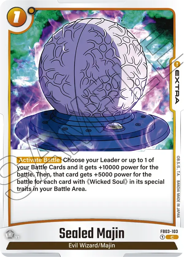 FB03-103 - Sealed Majin - Extra