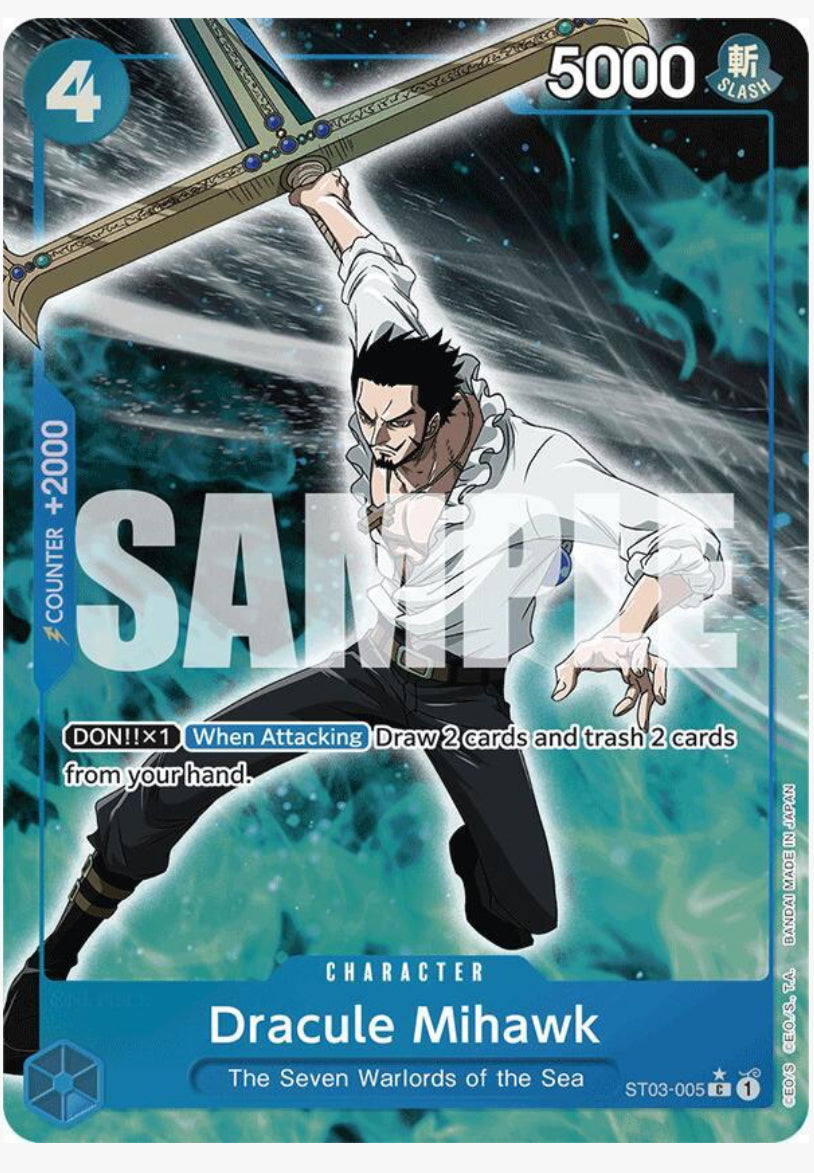 Dracule Mihawk (ST03-005) (Full Art) - Premium Booster -The Best- (PRB-01)