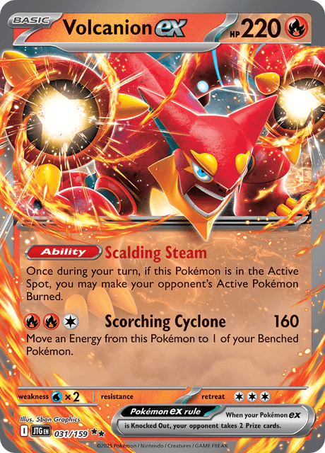 JTG - 31 - Volcanion ex - Double Rare