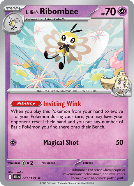 JTG - 67 - Lillie's Ribombee - Rare