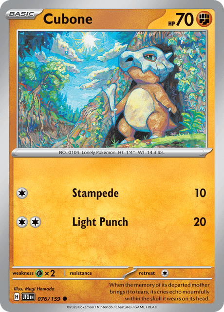 JTG - 76 - Cubone - Common