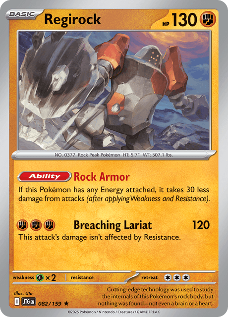 JTG - 82 - Regirock - Rare